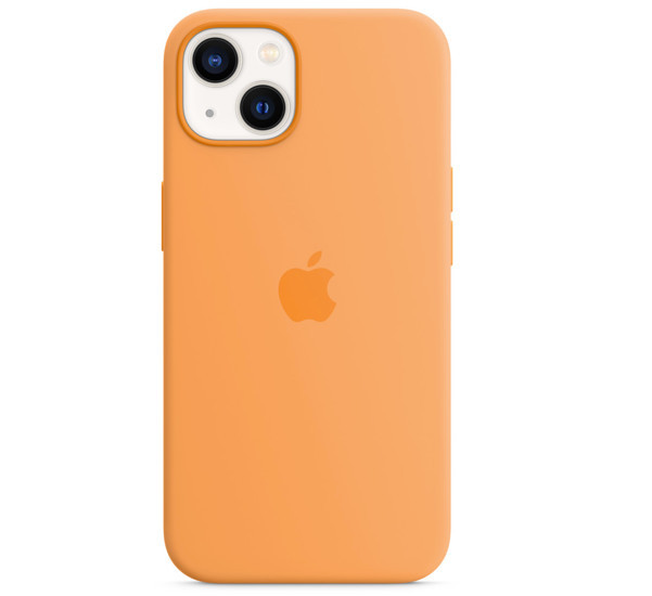 Apple Silikon MagSafe Hülle iPhone 13 Mini Marigold