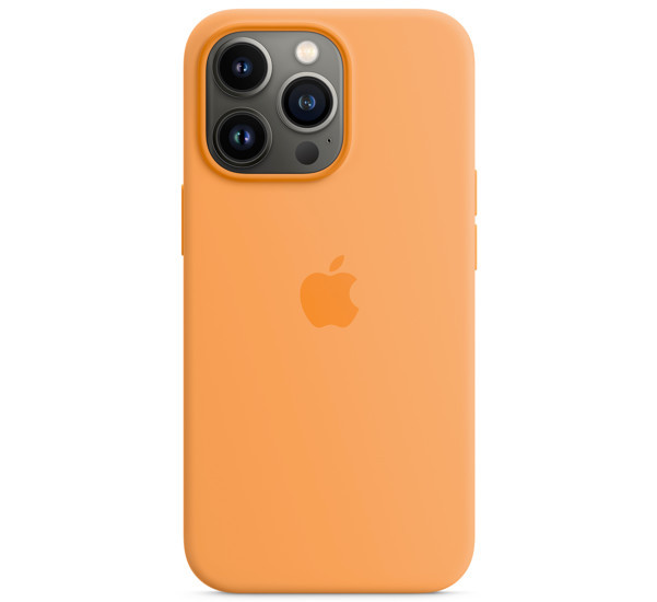 Apple Silikon MagSafe Hülle iPhone 13 Pro Marigold