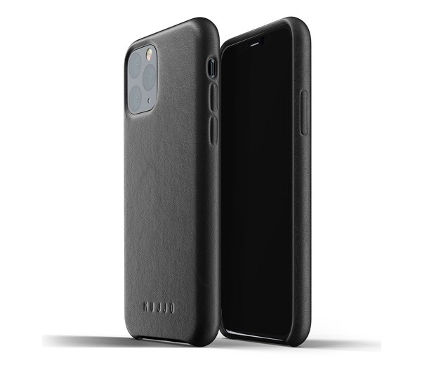 Mujjo Leather Case iPhone 11 Pro Schwarz
