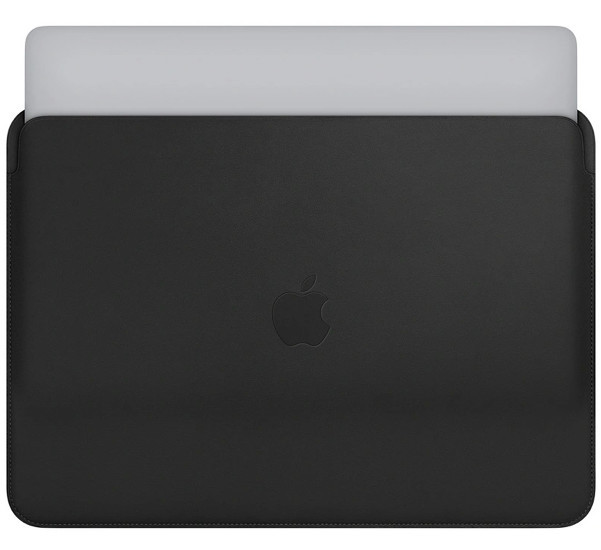 Apple Leather Sleeve MacBook Pro 15 inch (2016 - 2019) Schwarz