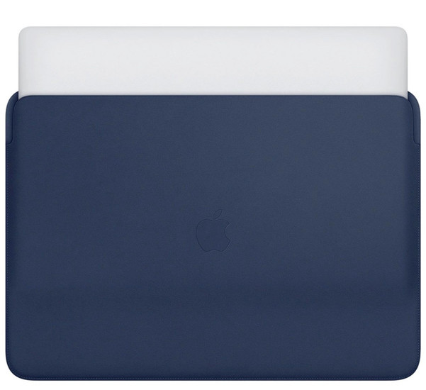 Apple Leather Sleeve MacBook Pro 15 inch (2016 - 2019) Blau