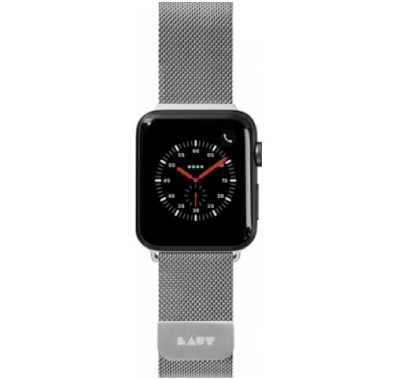LAUT Apple Watch 38 / 40 mm Edelstahl Armband silber