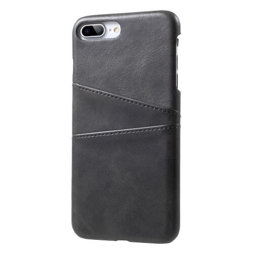 Casecentive Leder Wallet Back Case iPhone 7 / 8 Plus Schwarz