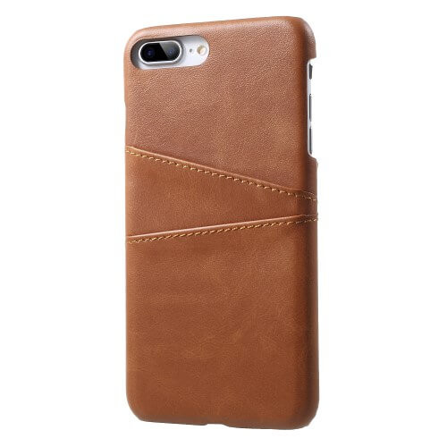 Casecentive Leder Wallet Back Case iPhone 7 / 8 Plus Braun