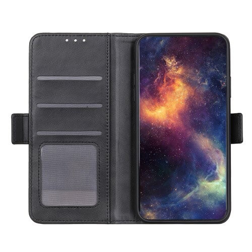 Casecentive Magnetic Leather Wallet Case Galaxy S20 schwarz