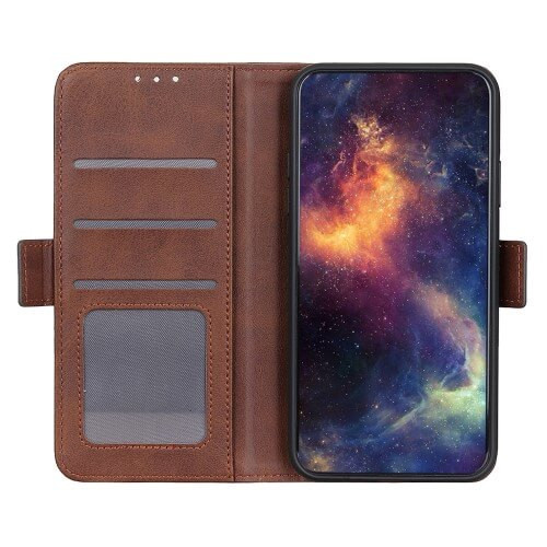 Casecentive Magnetic Leather Wallet Case Galaxy S20 Ultra coffee