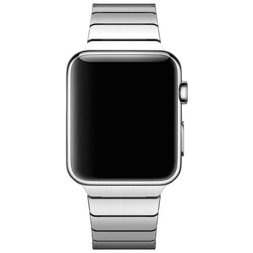 Casecentive Edelstahlarmband dünn Apple Watch 42 / 44 mm Silber