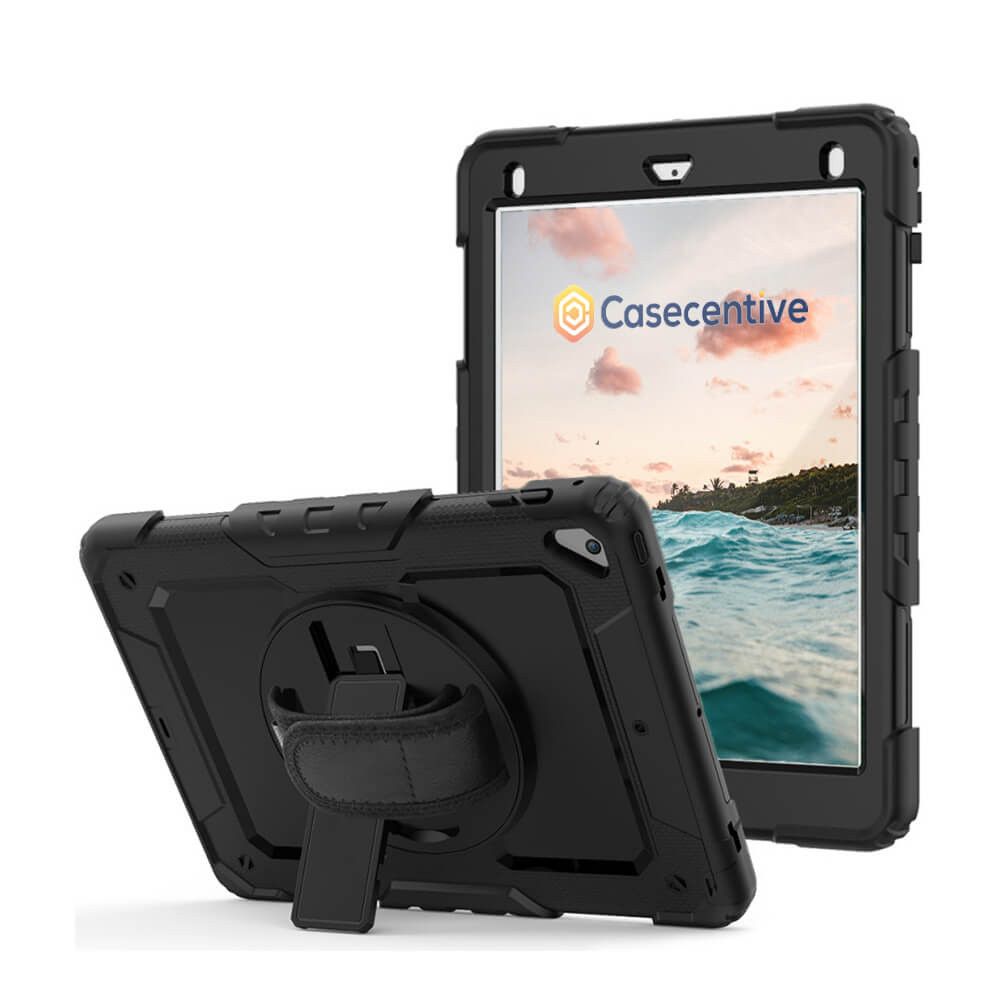 Casecentive Handstrap Pro Hardcase mit Griff iPad Mini 4 / 5 schwarz