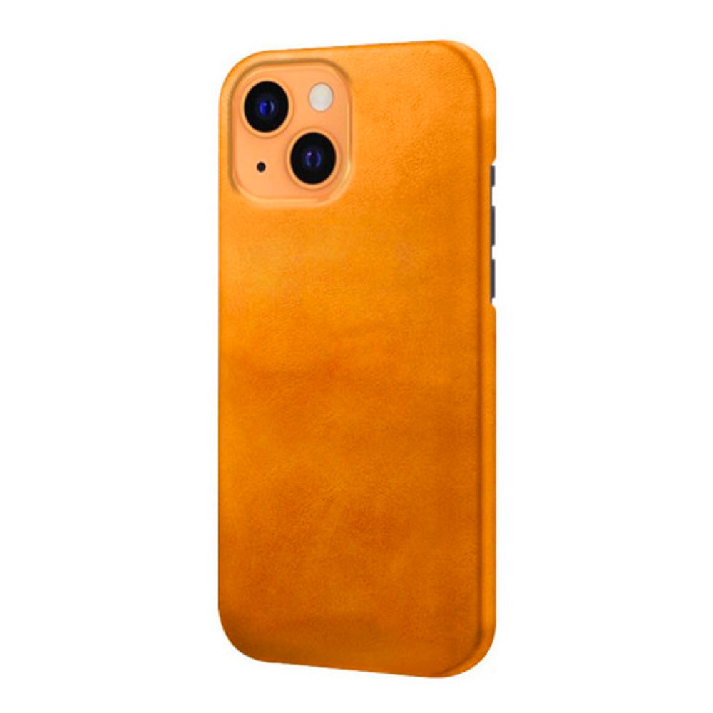 Casecentive Leather Back case iPhone 14 Pro Max hellbraun