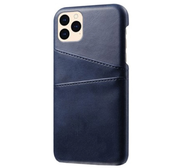 Casecentive Leather Wallet Back Case iPhone 12 / iPhone 12 Pro blau