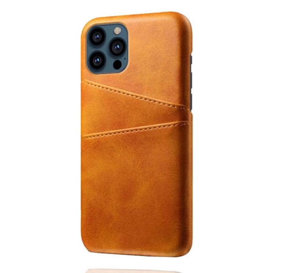 Casecentive Leder Wallet Back Case iPhone 13 Pro tan/braun
