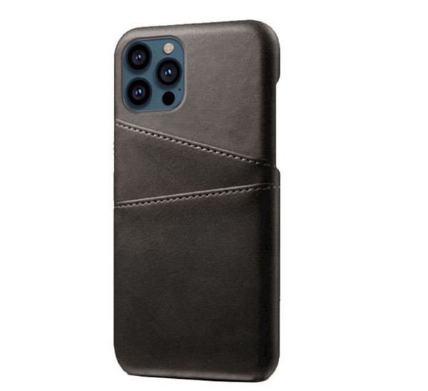 Casecentive Leder Wallet Back Case iPhone 13 Pro schwarz