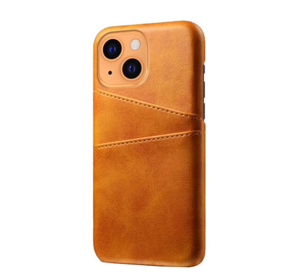 Casecentive Leder Wallet Back Case iPhone 13 tan/braun