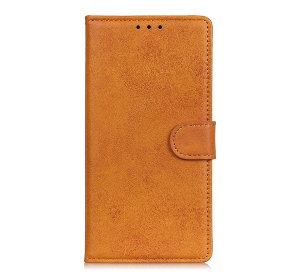 Casecentive Magnetic Leather Wallet Case iPhone 13 Pro braun