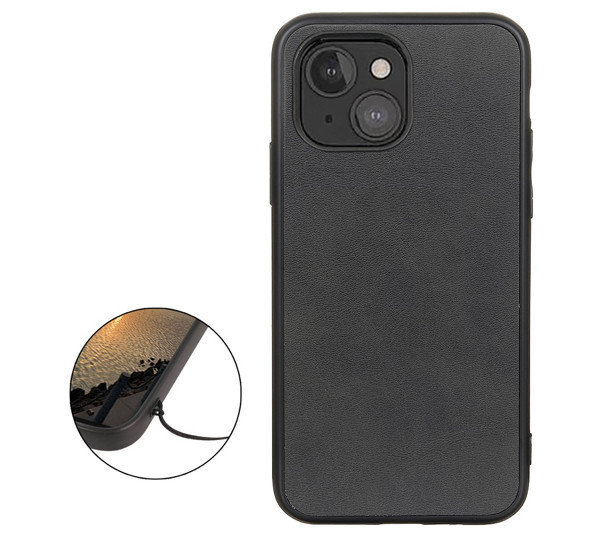 Casecentive stoßfeste Lederhülle iPhone 13 Mini schwarz
