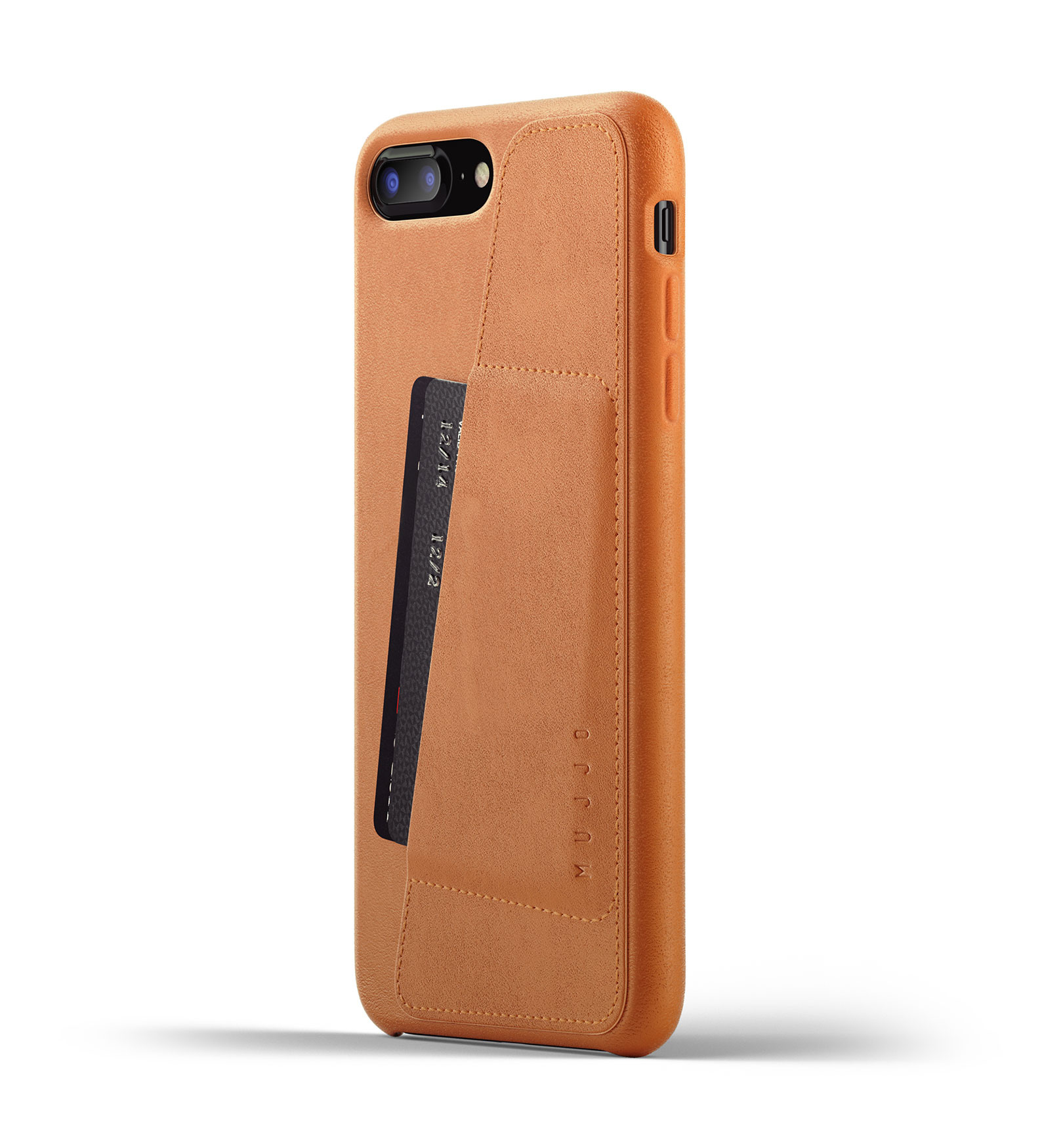 Mujjo Leather Wallet Case iPhone 7 / 8 Plus braun