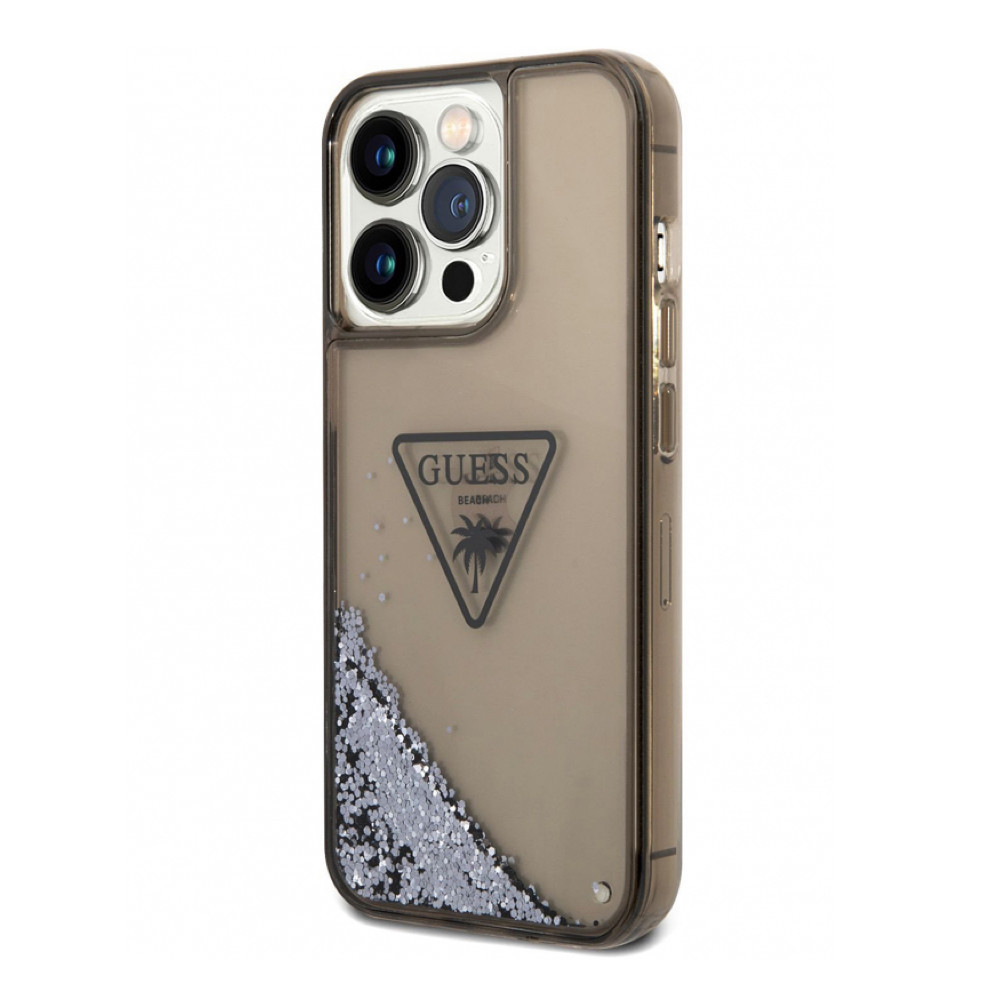 Guess Liquid Glitter case iPhone 14 Pro schwarz