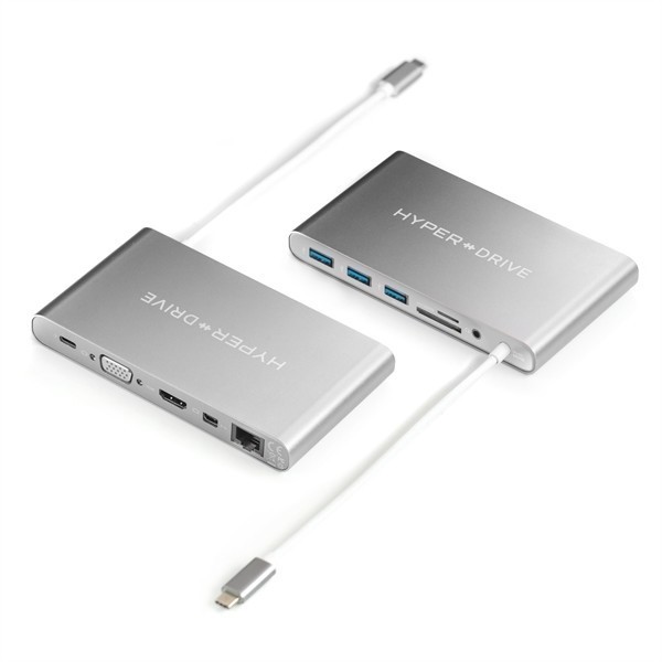 HyperDrive USB-C Ultimate Hub 11-in-1 Silber