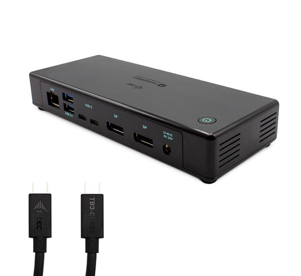 i-Tec Thunderbolt 3 / USB-C Dual DisplayPort 4K Docking Station schwarz