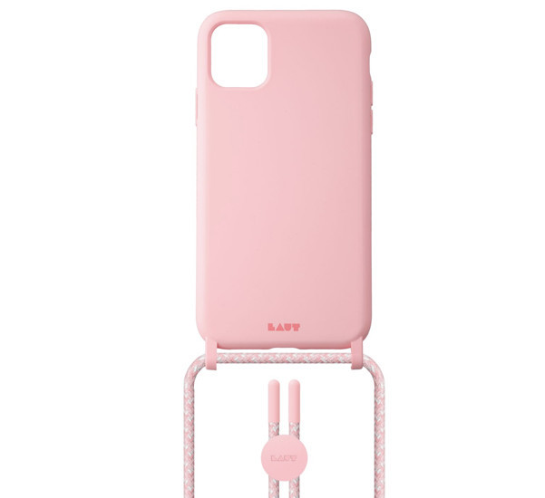 Laut Pastels Case mit Band iPhone 12 Mini Candy rosa