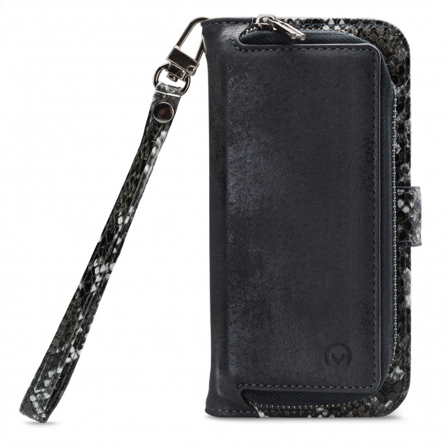 Mobilize 2-in-1 Gelly Wallet Zipper Case Samsung Galaxy A51 schwarz / snake