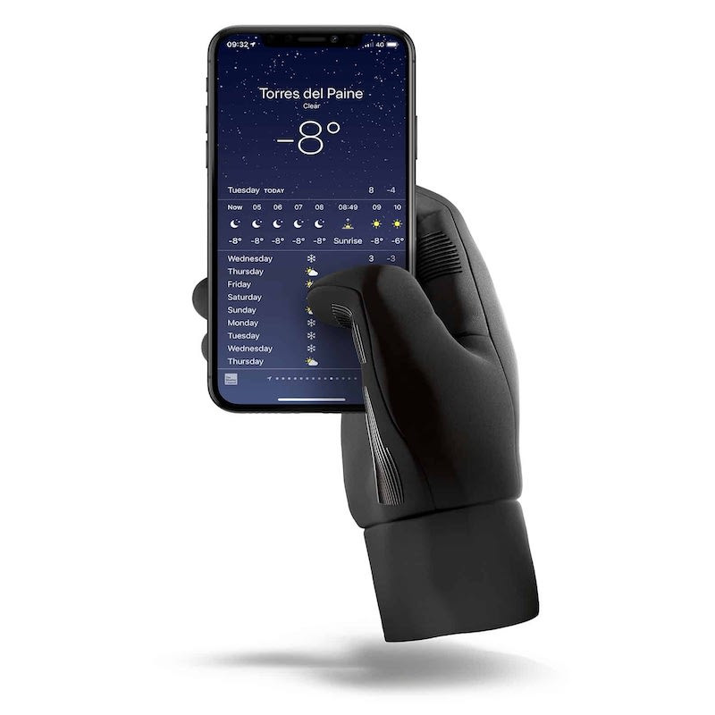 Mujjo Double-Insulated Touchscreen Gloves (L) schwarz