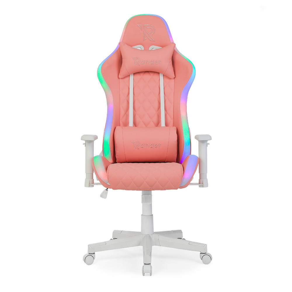 Ranqer Halo RGB / LED Gaming Stuhl rosa