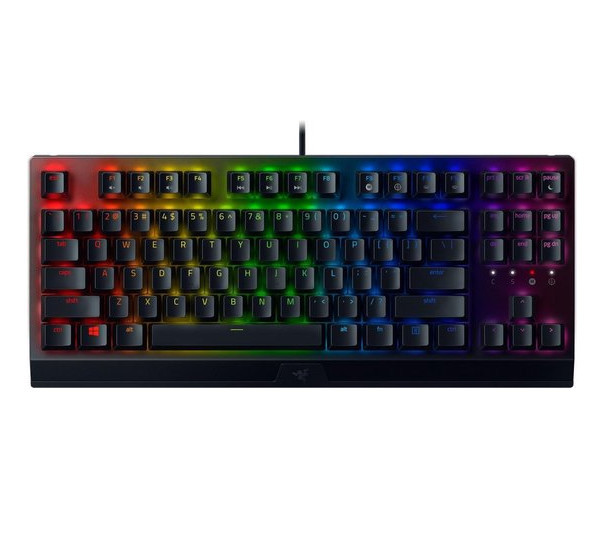Razer Blackwidow V3 Tenkeyless (Gaming) Tastatur mit grüner Tastenschaltung (schwarz) 