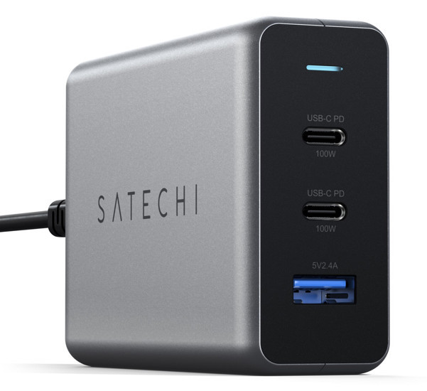 Satechi 100W USB-C Compact Ladegerät space grey