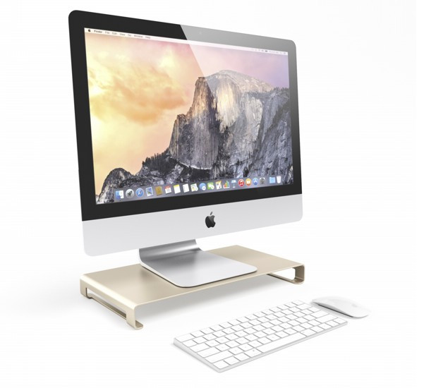 Satechi Aluminum Ständer iMac und Macbook gold