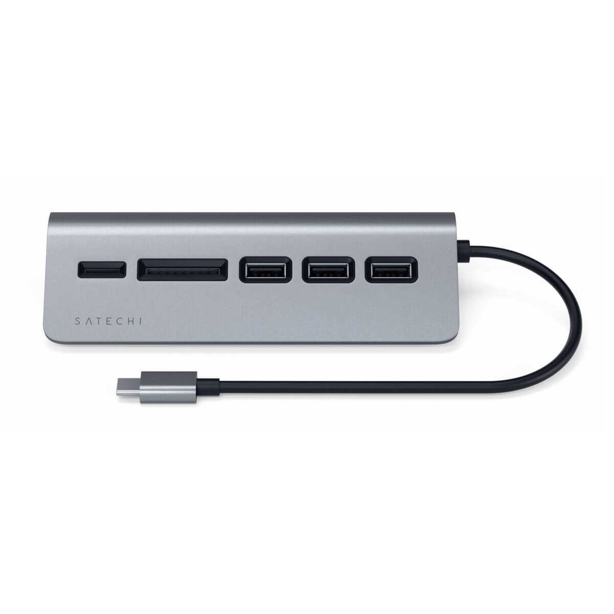 Satechi Type-C Aluminium USB Hub & Kartenleser space grey 