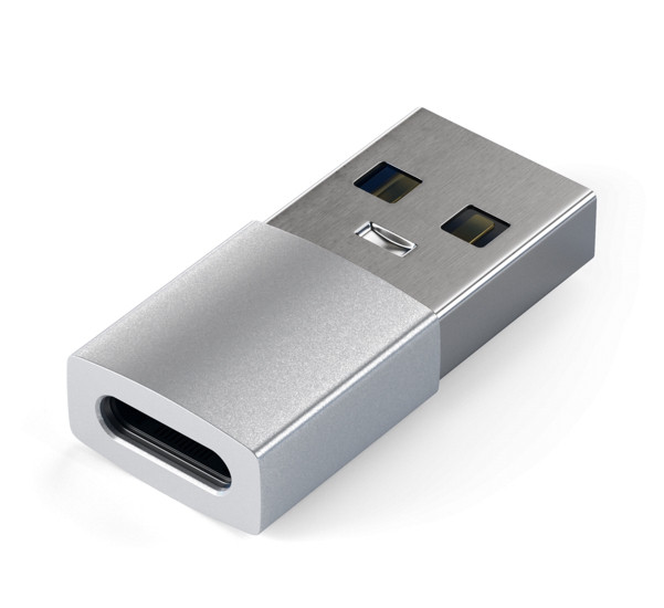 Satechi USB-A auf USB-C Adapter silber