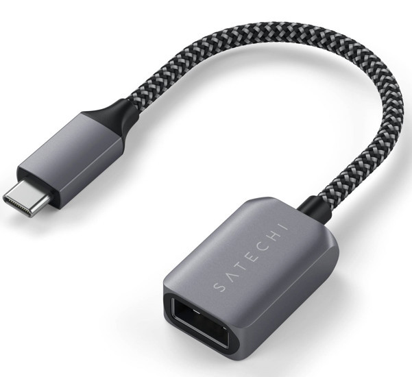 Satechi USB-C zu USB-A 3.0 Adapter space grey