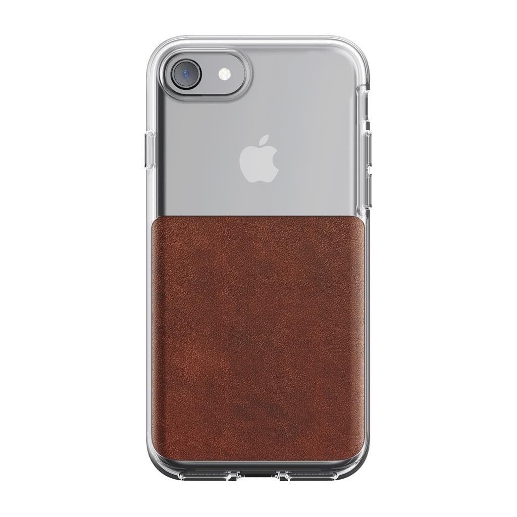 Nomad Clear Case iPhone 7 / 8 / SE 2020 braun