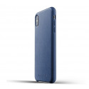 Mujjo Leather Case iPhone XS Max blau