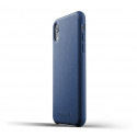 Mujjo Leather Case iPhone XR blau