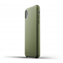 Mujjo Leather Case iPhone XR grün