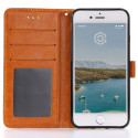 Casecentive Leder Wallet Case iPhone 7 / 8 / SE 2020 beige