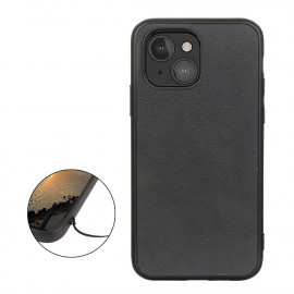 Casecentive Shockproof Leather Back Case iPhone 13 Mini schwarz