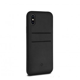 Twelve South Relaxed Leather pockets iPhone X / XS schwarz
