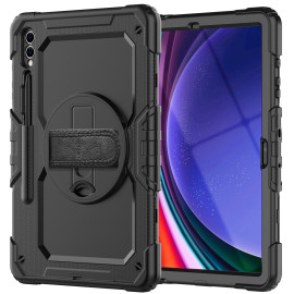 Casecentive Handstrap Pro Hardcase mit Griff Galaxy Tab S9 2023 schwarz