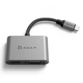 ADAM elements CASA Hub VH1 USB-C 3.1 to VGA / HDMI grau