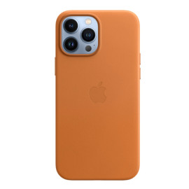 Apple Leder MagSafe Hülle iPhone 13 Pro Max Golden Brown