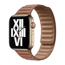 Apple Leather Link Apple Watch Medium 42mm / 44mm / 45mm Saddle Brown