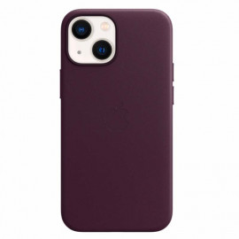 Apple Leather MagSafe Hülle iPhone 13 Mini Dark Cherry