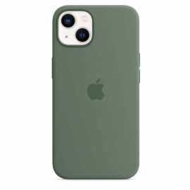 Apple Silikon MagSafe Hülle iPhone 13 Eucalyptus