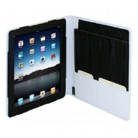 iPad 2 / 3 / 4 Luxe Leder Folio Case mit weißem Notepad