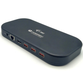 i-Tec Thunderbolt 3/USB-C Dual 4K Docking Station mit 60W Power Delivery und USB-C zu DisplayPort Kabel