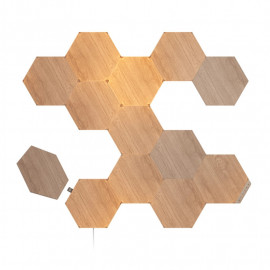 Nanoleaf Elements Wood Look Hexagons Starter Kit 13er Pack