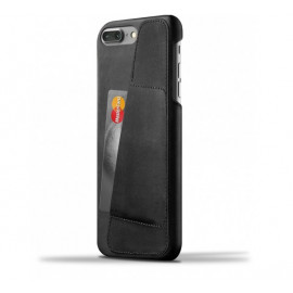 Mujjo Leather Wallet Case iPhone 7 / 8 Plus schwarz
